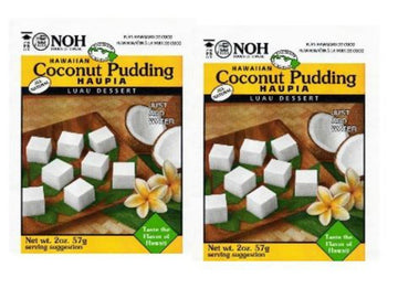 Noh Food Hawaiian Mixes Luau (2 Pack) (Coconut Haupia Pudding) - Strabella