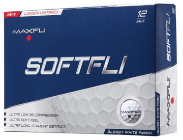 Maxfli SoftFli Gloss Golf Balls – White - Strabella