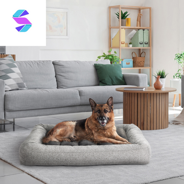32" X 42" Channeled Bolster Pet Bed