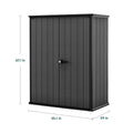 Cortina Alto Premium Modern Vertical Outdoor Storage Shed