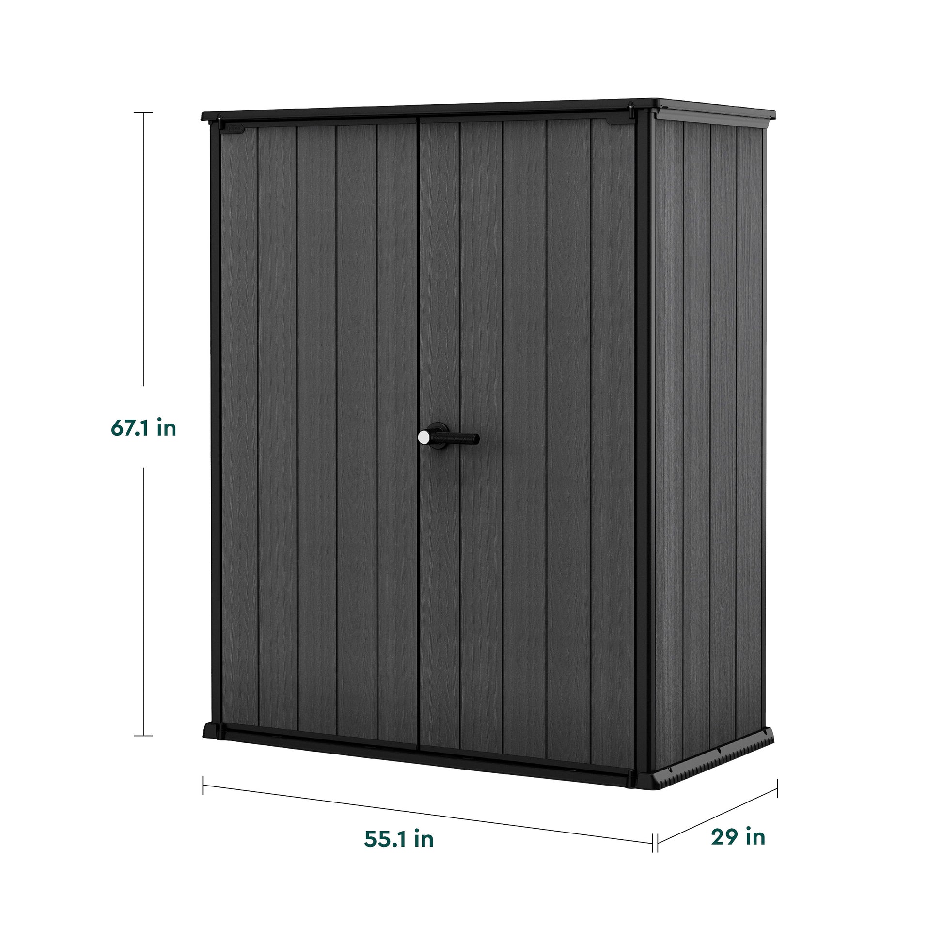 Cortina Alto Premium Modern Vertical Outdoor Storage Shed