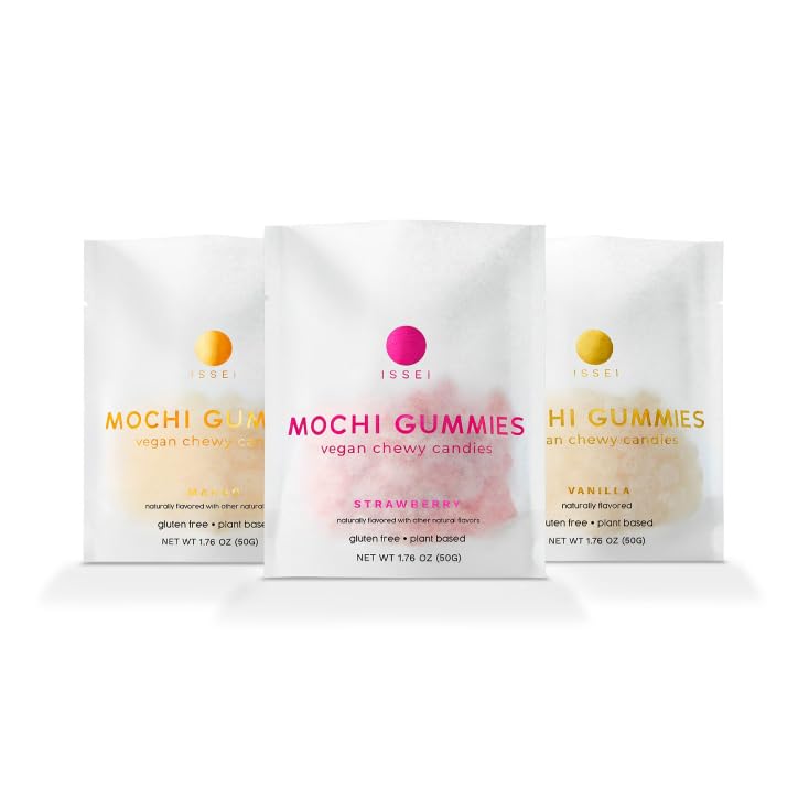 ISSEI Mochi Gummies - Vegan Chewy Candy - Strabella