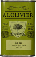 A L'Olivier Olive Oil Infused with Basil, 8.3 Ounce Tin - Strabella