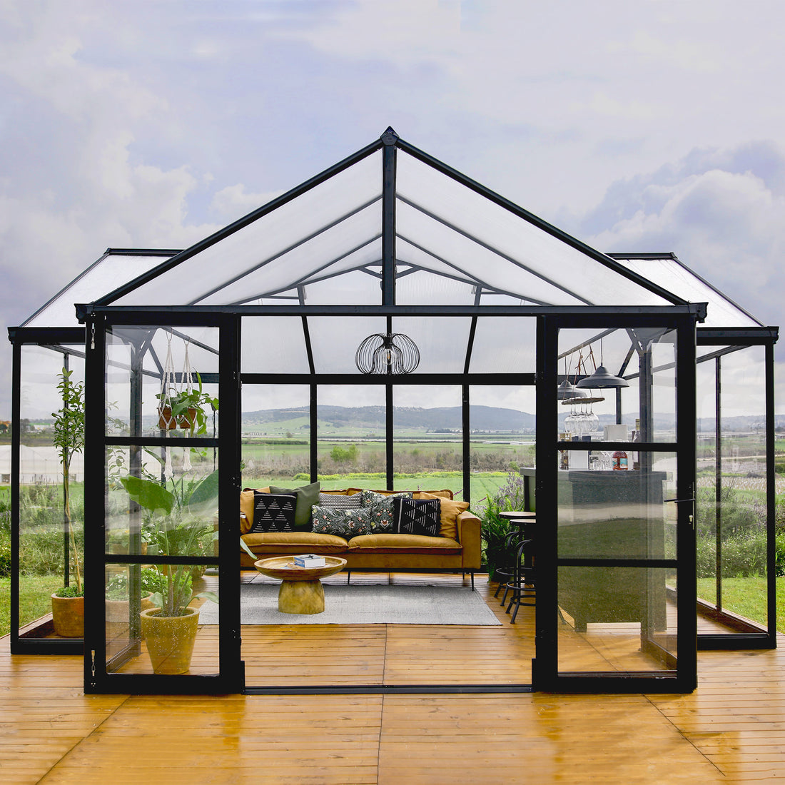 Canopia Triomphe Chalet 12' X 15' Greenhouse and Solarium W/Auto Vent Kit