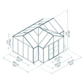 Canopia Triomphe Chalet 12' X 15' Greenhouse and Solarium W/Auto Vent Kit