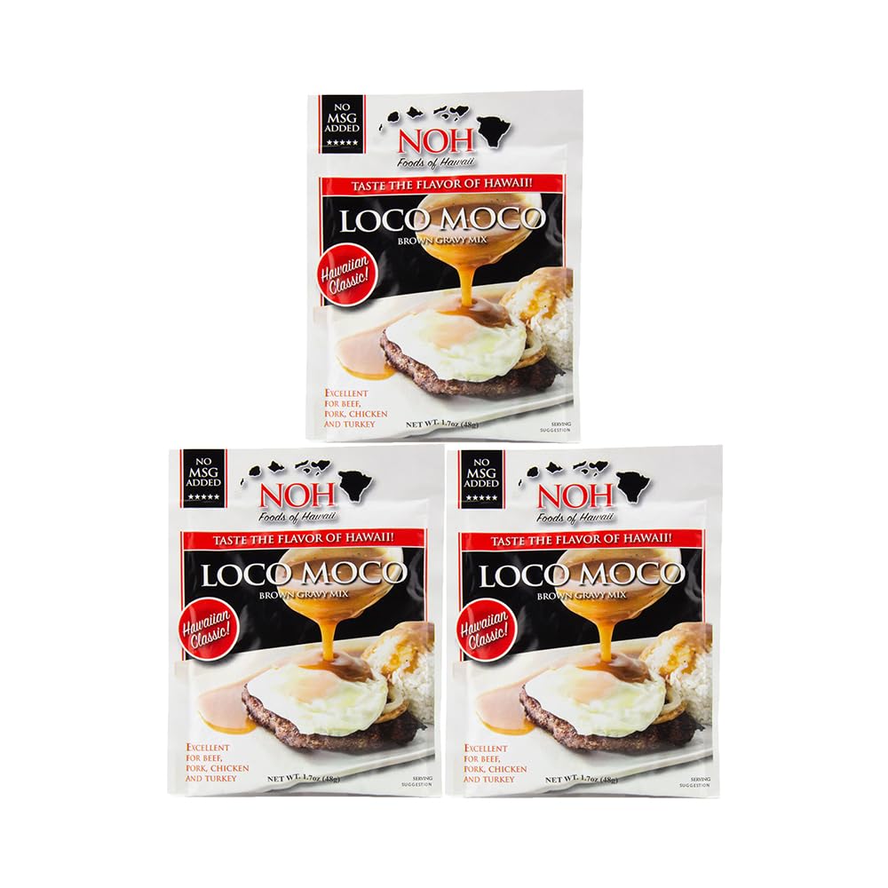 NOH Foods of Hawaii four serving seasoning packets 1.5 oz Pack of 3 - Strabella