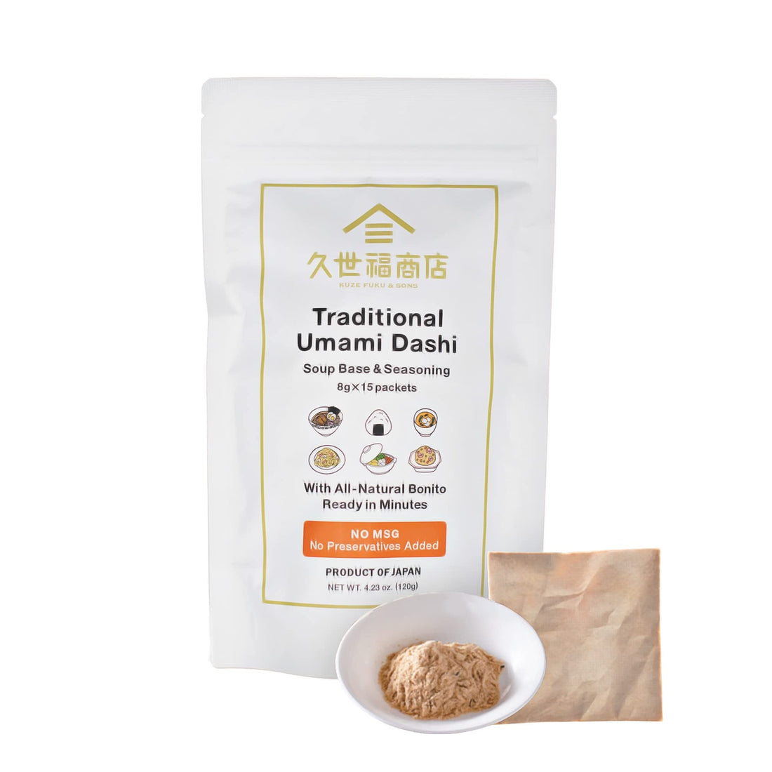 Kuze Fuku Traditional Umami Dashi Soup Base & Seasoning, Authentic Japanese Product, No MSG - Strabella