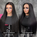 [Free Upgraded] ISEE Wear Go M-Cap Straight Glueless Wigs Human Hair 9*6 HD Lace Front Wigs Pre Plucked Tiny Knots Yaki Straight Glueless Human Wigs Beginners Friendly Adjustable Red Elastic Band Outdoorfun #Tiktokshopbacktoschool