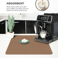 Dish Drying Mat Super Absorbent –  Coffee Mat for Countertops – Non-Slip Drying Mat for Kitchen Counter – Easy to Clean Water Absorbent Mat – Large Dish Drying Mats - Strabella