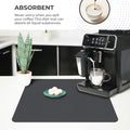 Dish Drying Mat Super Absorbent –  Coffee Mat for Countertops – Non-Slip Drying Mat for Kitchen Counter – Easy to Clean Water Absorbent Mat – Large Dish Drying Mats - Strabella