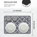 Dish Drying Mat Super Absorbent –  Coffee Mat for Countertops – Non-Slip Drying Mat for Kitchen Counter – Easy to Clean Water Absorbent Mat – Large Dish Drying Mats - Strabella