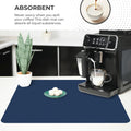 Dish Drying Mat Super Absorbent –  Coffee Mat for Countertops – Non-Slip Drying Mat for Kitchen Counter – Easy to Clean Water Absorbent Mat – Large Dish Drying Mats - Strabella