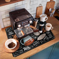 Dish Drying Mat Super Absorbent –  Coffee Mat for Countertops – Non-Slip Drying Mat for Kitchen Counter – Easy to Clean Water Absorbent Mat – Large Dish Drying Mats - Strabella