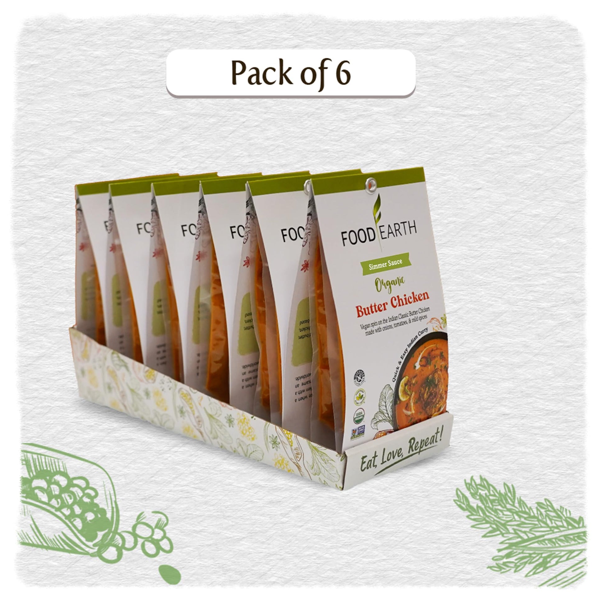 FOOD EARTH Indian Simmer Sauce Variety - Strabella