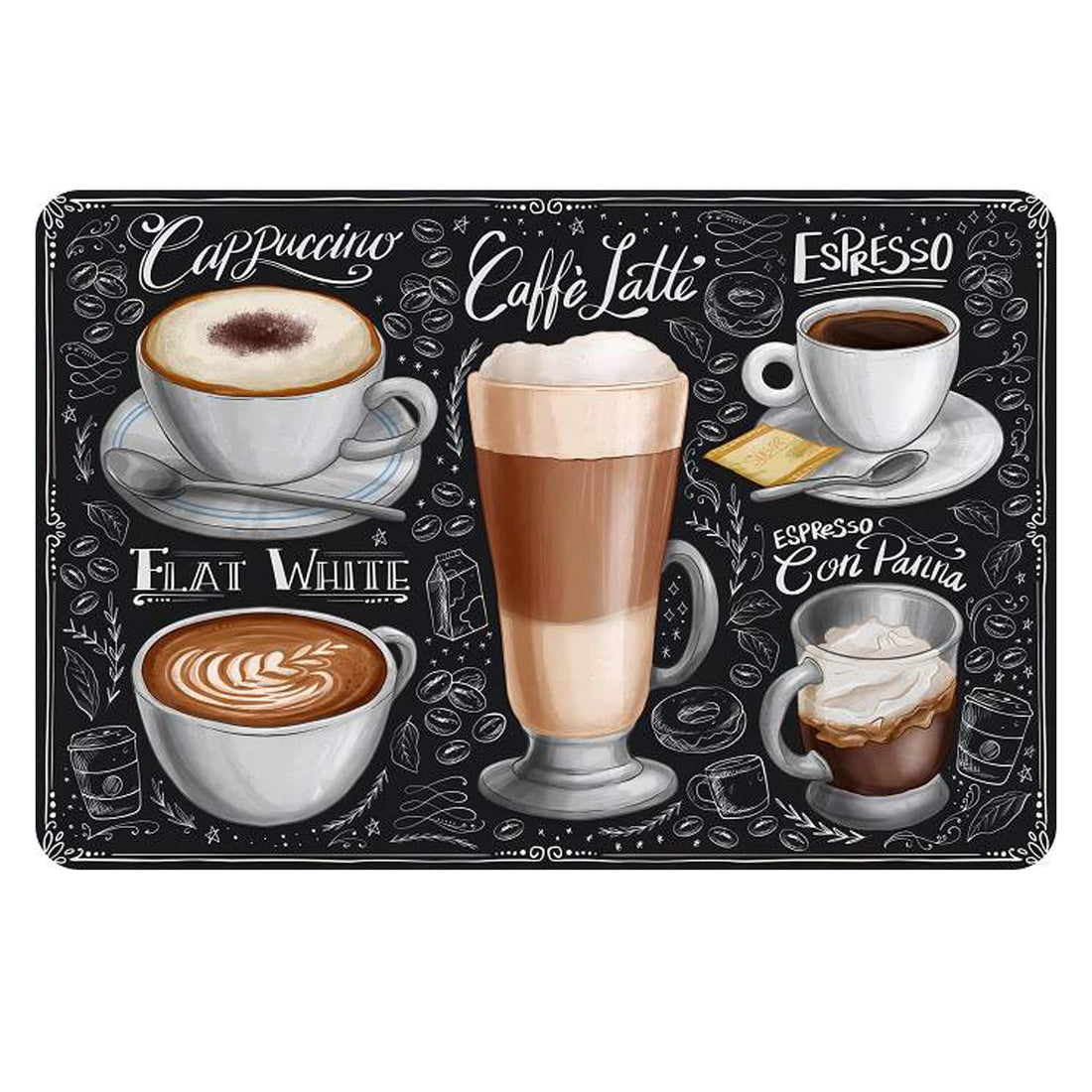 Dish Drying Mat Super Absorbent –  Coffee Mat for Countertops – Non-Slip Drying Mat for Kitchen Counter – Easy to Clean Water Absorbent Mat – Large Dish Drying Mats - Strabella