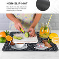 Dish Drying Mat Super Absorbent –  Coffee Mat for Countertops – Non-Slip Drying Mat for Kitchen Counter – Easy to Clean Water Absorbent Mat – Large Dish Drying Mats - Strabella