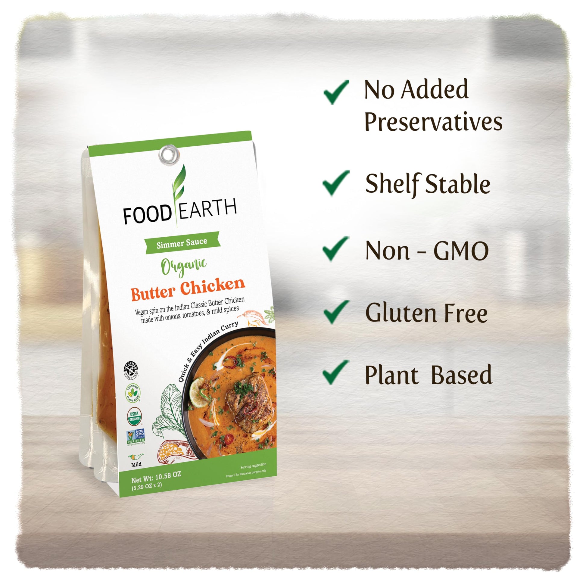 FOOD EARTH Indian Simmer Sauce Variety - Strabella