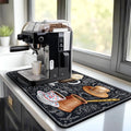 Dish Drying Mat Super Absorbent –  Coffee Mat for Countertops – Non-Slip Drying Mat for Kitchen Counter – Easy to Clean Water Absorbent Mat – Large Dish Drying Mats - Strabella