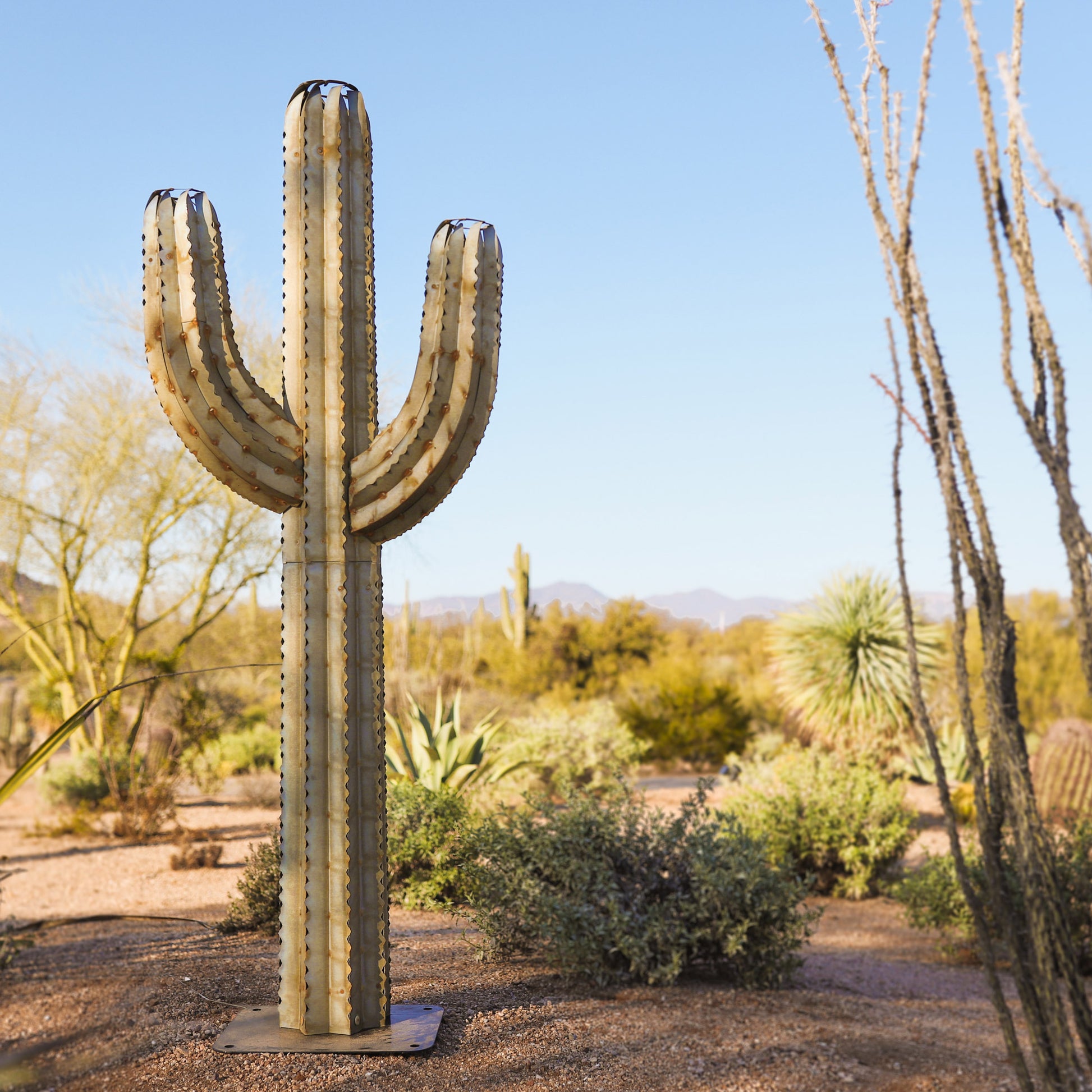 5' Saguaro Torch Sculpture by
