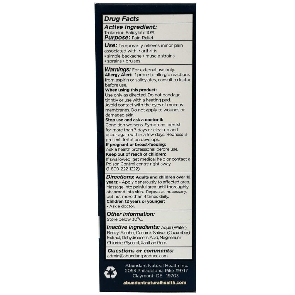 Abundant Natural Health MAG I.C. Spray & Gel – 100 ml - Strabella