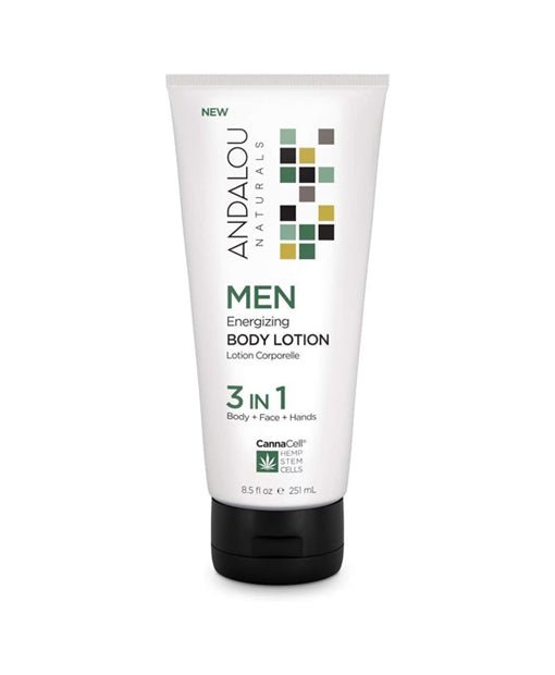 Andalou Naturals CannaCell MEN Energizing Body Lotion – 8.5 oz - Strabella