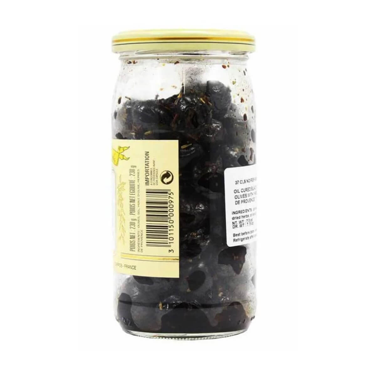 Barral French Cured Black Olives with Herbes de Provence 7 oz - Strabella