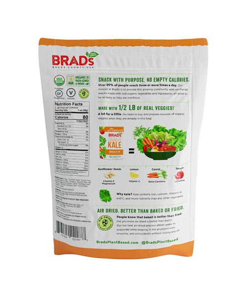 Brad's Plant Based Organic Crunchy Kale 2 oz Bag - Strabella