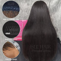 [Free Upgraded] ISEE Wear Go M-Cap Straight Glueless Wigs Human Hair 9*6 HD Lace Front Wigs Pre Plucked Tiny Knots Yaki Straight Glueless Human Wigs Beginners Friendly Adjustable Red Elastic Band Outdoorfun #Tiktokshopbacktoschool