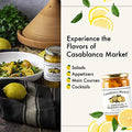CASABLANCA MARKET Moroccan Preserved Lemons – Authentic Moroccan Preserved Lemons in Jar – Whole Non - GMO Preserved Lemon – Preserved Lemons for Couscous or Tagine Pot for Moroccan Cooking (25oz) - Strabella