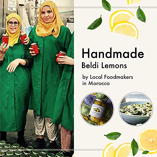 CASABLANCA MARKET Moroccan Preserved Lemons – Authentic Moroccan Preserved Lemons in Jar – Whole Non - GMO Preserved Lemon – Preserved Lemons for Couscous or Tagine Pot for Moroccan Cooking (25oz) - Strabella
