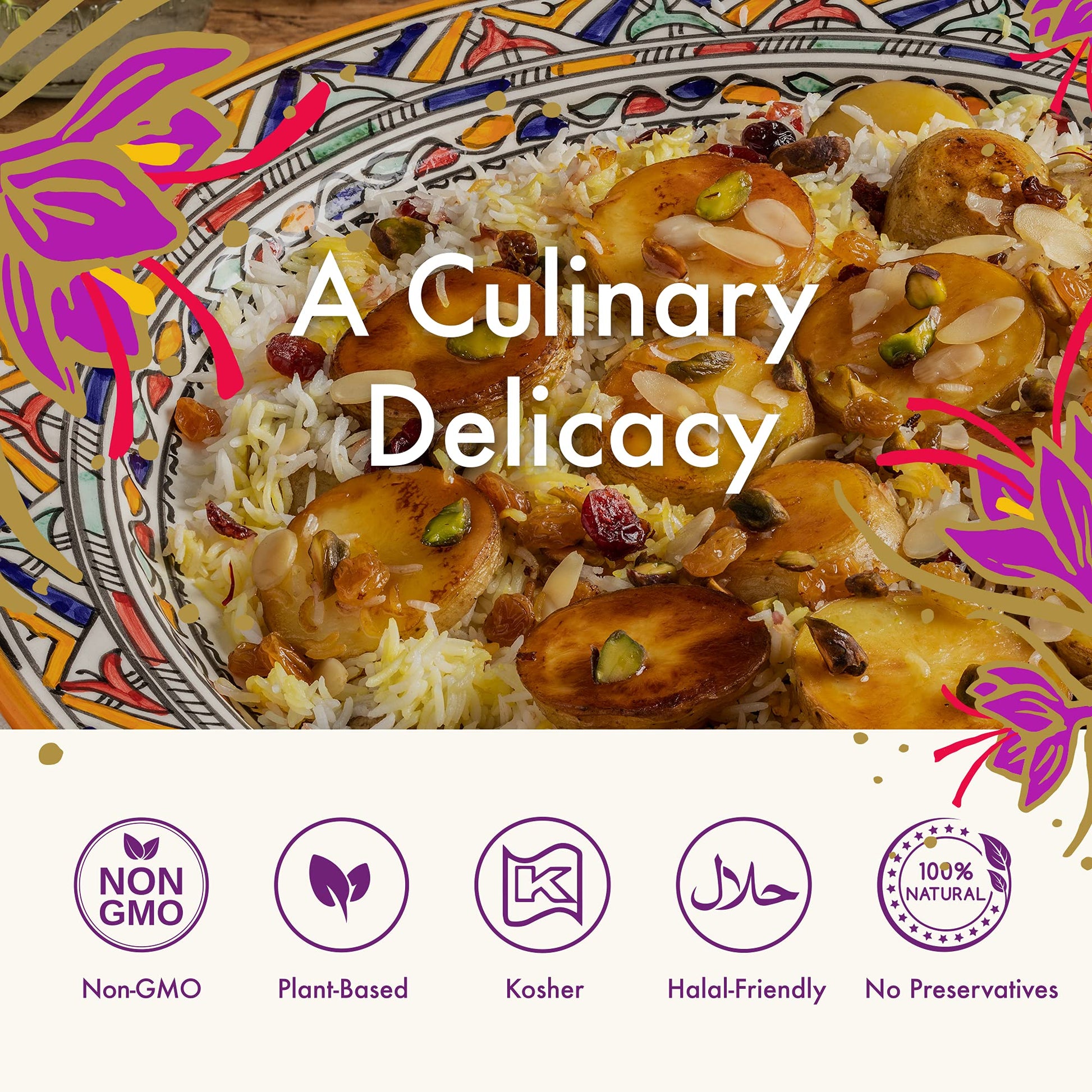 Casablanca Market Pure Organic Moroccan Saffron - Saffron Threads for Cooking from Pure Saffron Bulbs - Fresh Saffron Spice from Saffron Crocus Bulbs - Organic Saffron Straight from Morocco (2g) - Strabella