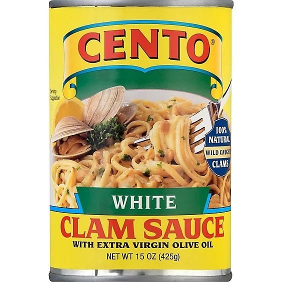 Cento Foods, Sauce White Clam, 15 Ounce - Strabella