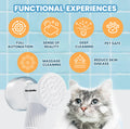 Dog Bath Brush with Soap Dispenser - Cordless Pet Bath Brush Scrubber - Massage Grooming Brush for Dogs - Dog Brush for Shedding Massaging Grooming - Strabella