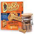Doggy Delirious Crunchy Dog Treats – All - Natural, Grain - Free Peanut Butter Dog Snacks – 100% Human - Grade, Suitable for All Sizes and Breeds, 16oz - Strabella