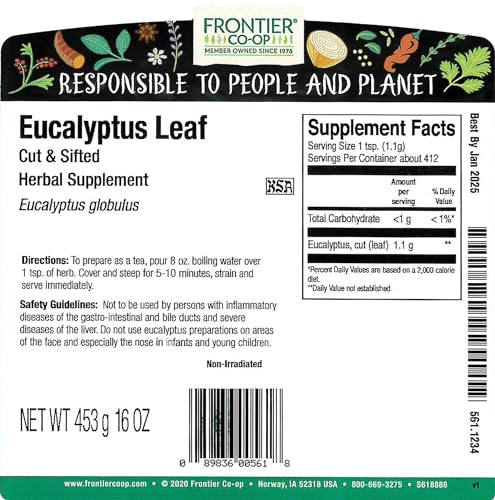FRONTIER Eucalyptus Leaf Cs, 16 OZ - Strabella