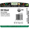 Frontier Herb Organic Dill Weed, 16 oz - Strabella