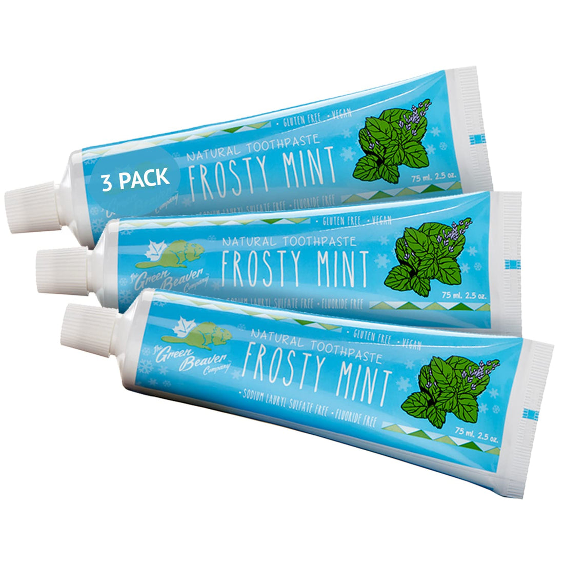 Green Beaver Natural Toothpaste, Vegan, Fluoride Free & Gluten Free Toothpaste, 75ml - Strabella