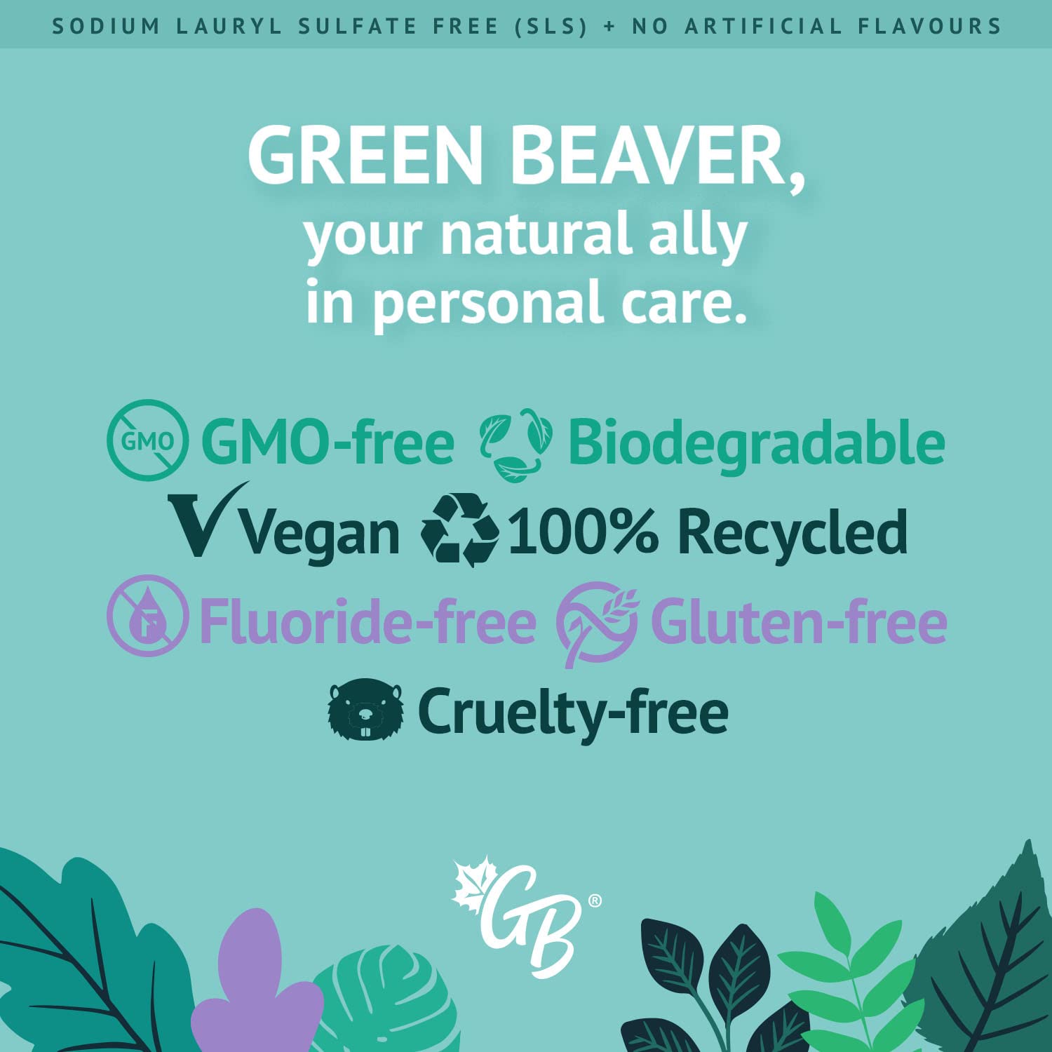 Green Beaver Natural Toothpaste, Vegan, Fluoride Free & Gluten Free Toothpaste, 75ml - Strabella