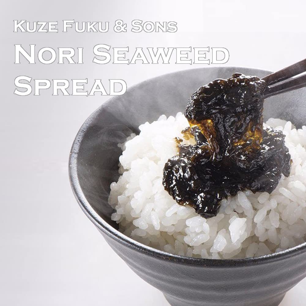 [KUZE FUKU & SONS] Nori Seaweed Spread, Authentic Multipurpose Sweet and Savory Rice Topping, Garnish, & Flavoring, Product of Japan (9.3 Oz /265 g) - Strabella
