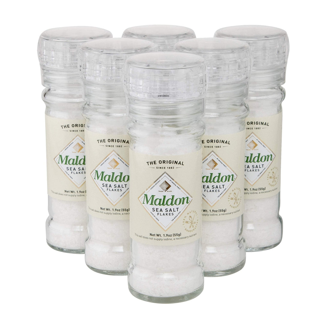 Maldon Salt, Smoked Sea Salt Flakes, Gently Smoked Over Oak, Handcrafted, Gourmet, Pyramid Crystals - Strabella