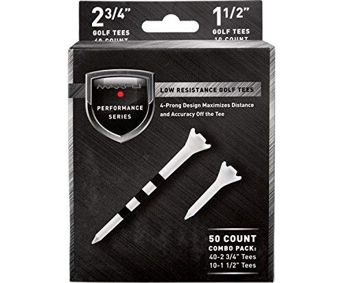 Maxfli Performance Series Low Resistance Golf Tees - 50 Pack - Strabella