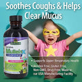 Nature's Answer Mullein - X Kids Cough Syrup 4 Ounce | Soothes Coughs & Clears Mucus | Respiratory Support | Non GMO Gluten Free | Natural Honey Flavor - Strabella