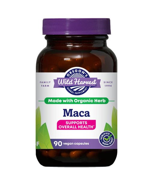 Oregon's Wild Harvest Maca Root Organic Herbal Supplement, 90 Count - Strabella