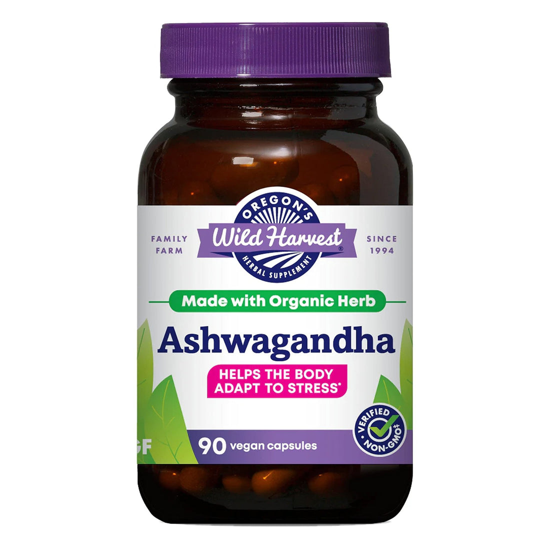 Oregon's Wild Harvest Organic Ashwagandha Non - GMO Herbal Supplements for Stress Relief, Immune Support, Balanced Energy Levels & Mood Support - Strabella