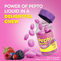 Pepto Bismol Chews, Fast and Effective Digestive Relief from Nausea, Heartburn, Indigestion, Upset Stomach, Diarrhea, 24 Chewable Tablets - Strabella