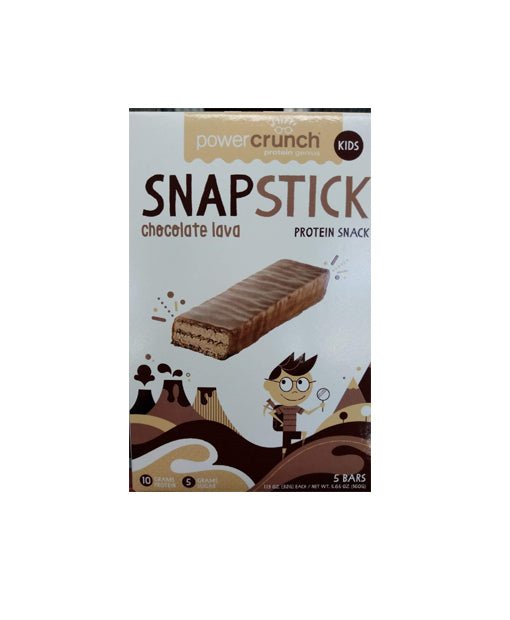 Power Crunch Kids Chocolate Lava Snap Sticks - Strabella