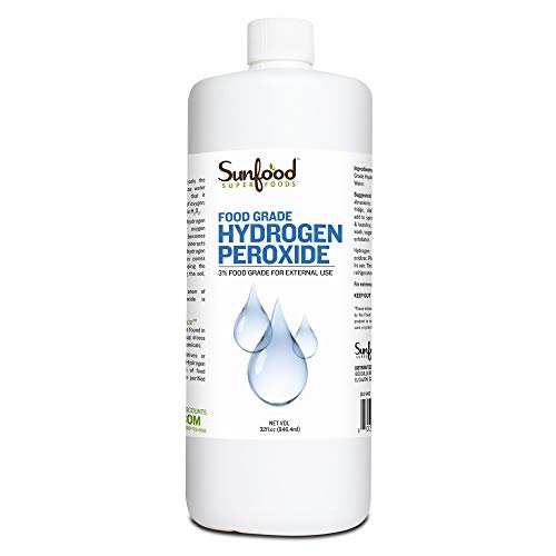 Sunfood Food Grade Hydrogen Peroxide 3 percent | All Natural - Zero Stabilizers | 32 oz Bottle - Strabella