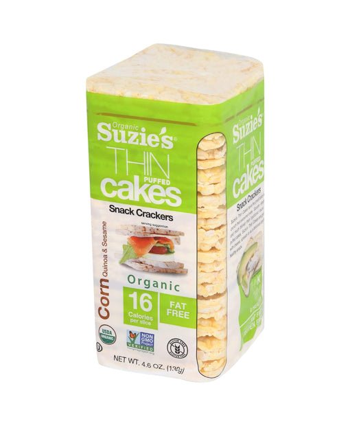 Suzie's Corn, Quinoa & Sesame Thin Cakes, 4.5 oz - Strabella