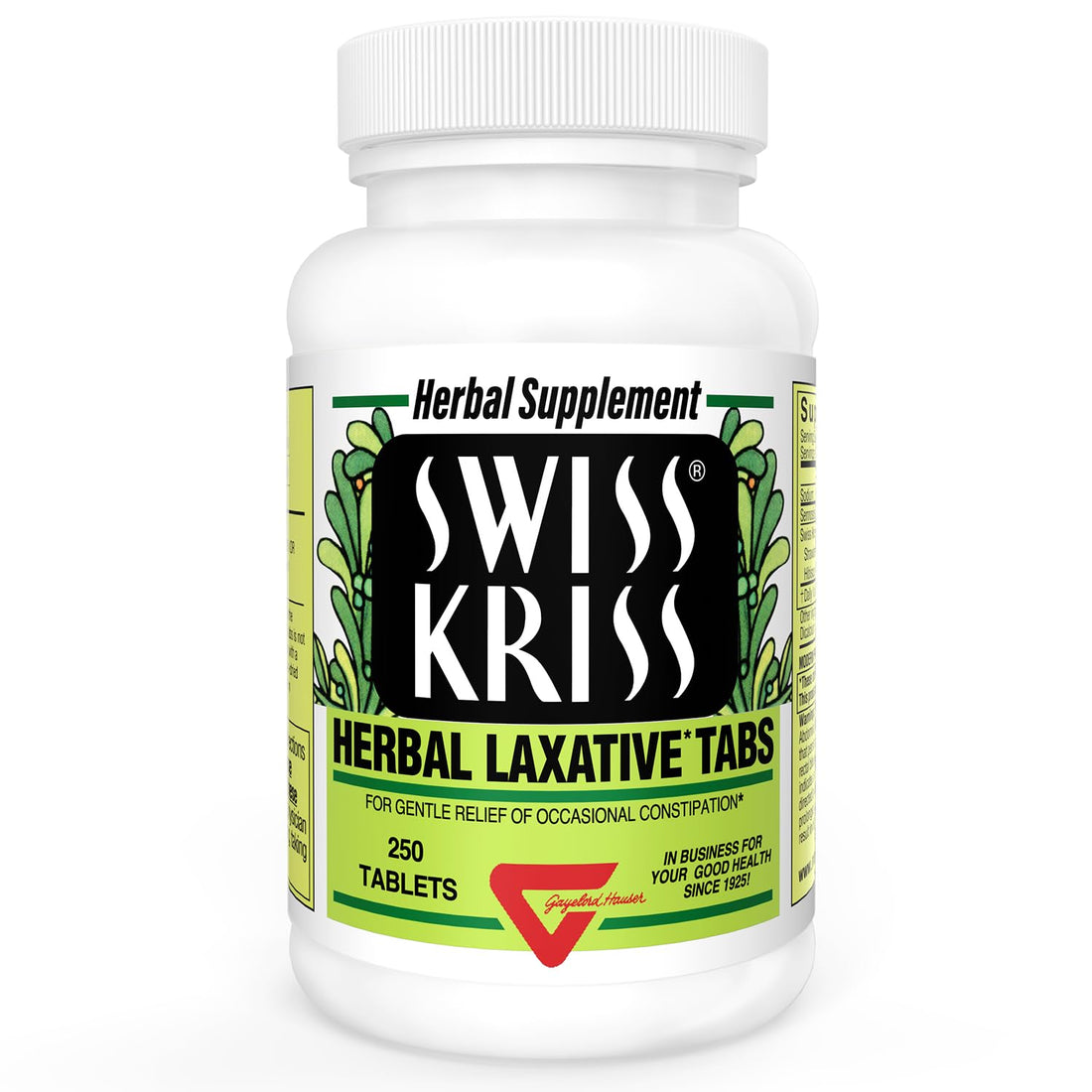 Swiss Kriss Herbal Laxative, Tablets 250 Each - Strabella