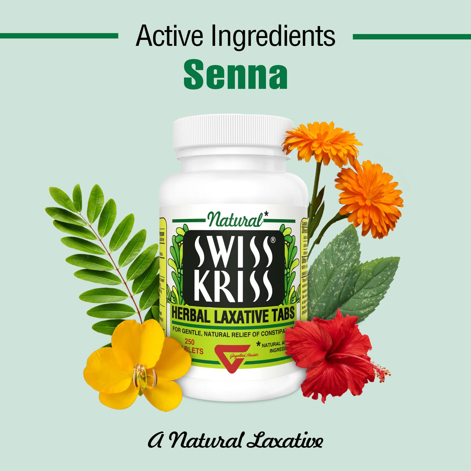 Swiss Kriss Herbal Laxative, Tablets 250 Each - Strabella